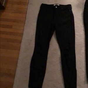 Pacsun high rise black ankle jeggings